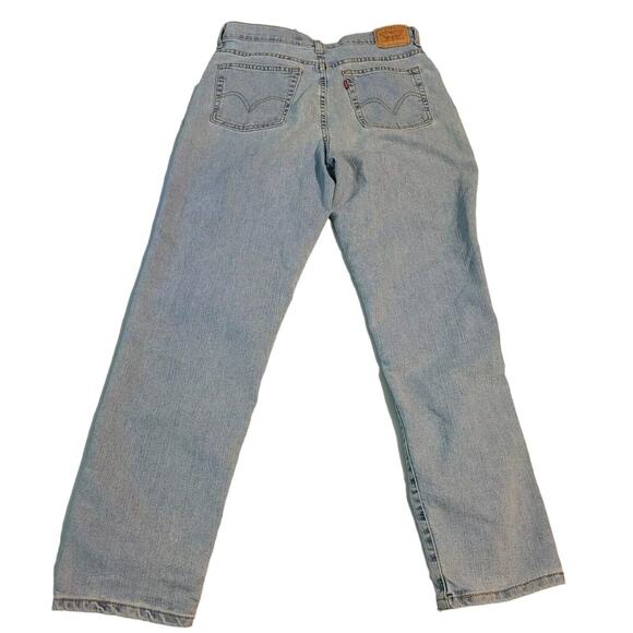 Y2k Levi's 512 Women's Jeans Size 16 M Slim Tapered Fit Blue Light Wash - Picture 2 of 8